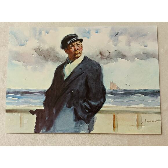 (6) Marine Water Colors Gordon Grant State Mutual Life Assurance Co of America - Picture 6 of 11